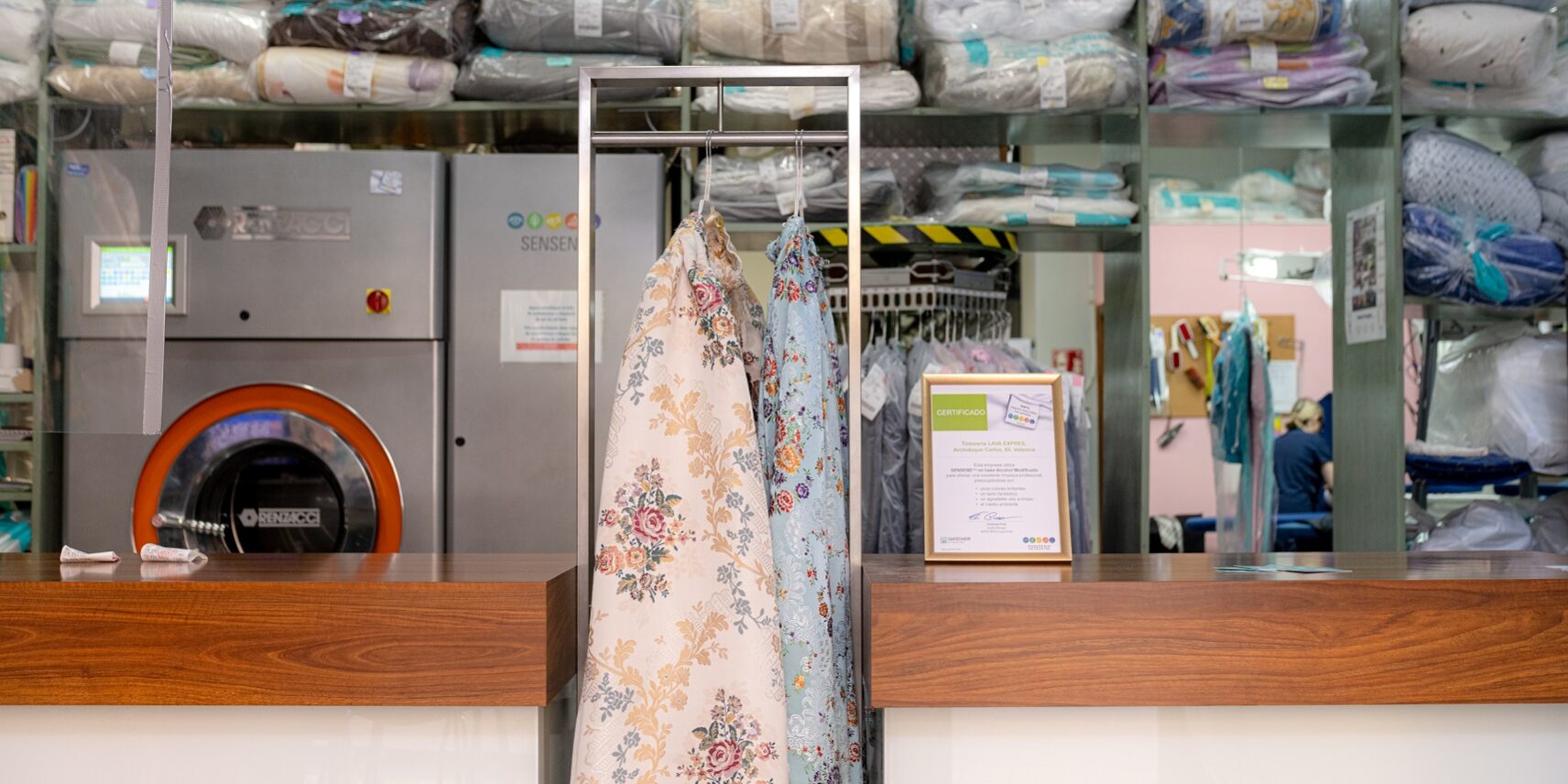 lavandería en Valencia – mostrador